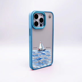 Nachhaltige Handyhülle iPhone 15 Towardsthehorizon aus Ocean Plastic — Rückseite