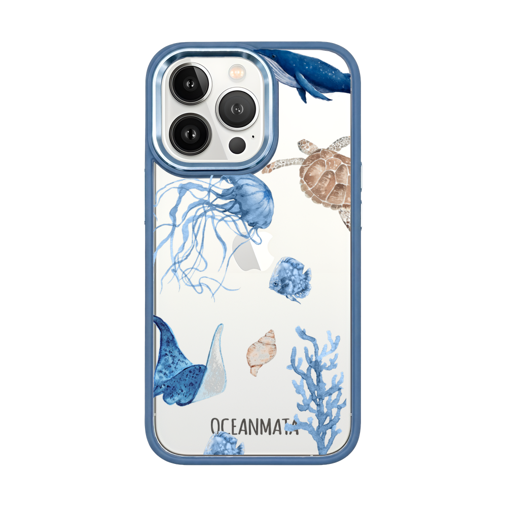 iPhone 13 pro case - white turtle - "Turtle &amp; Friends" - sustainable