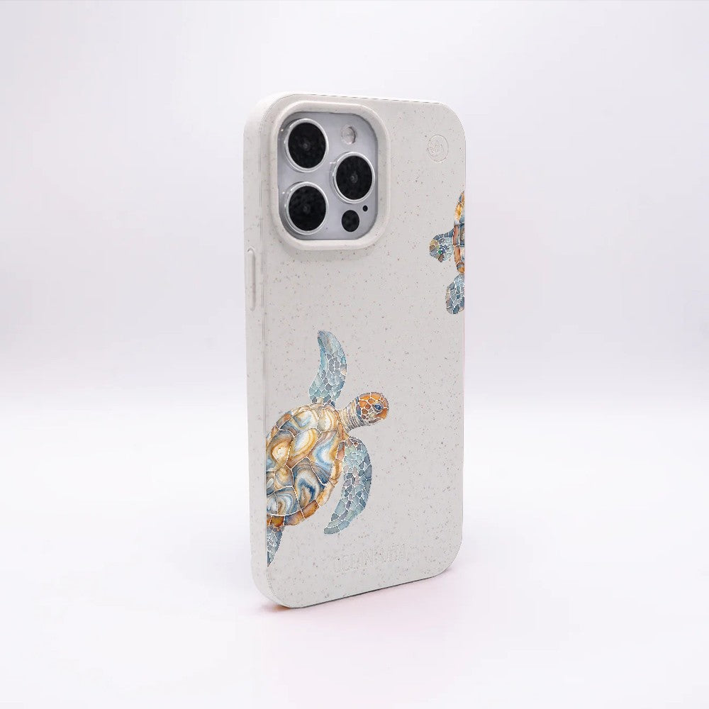 iPhone 12 mini Case - Turtle White - "TurtleGaze" - sustainable