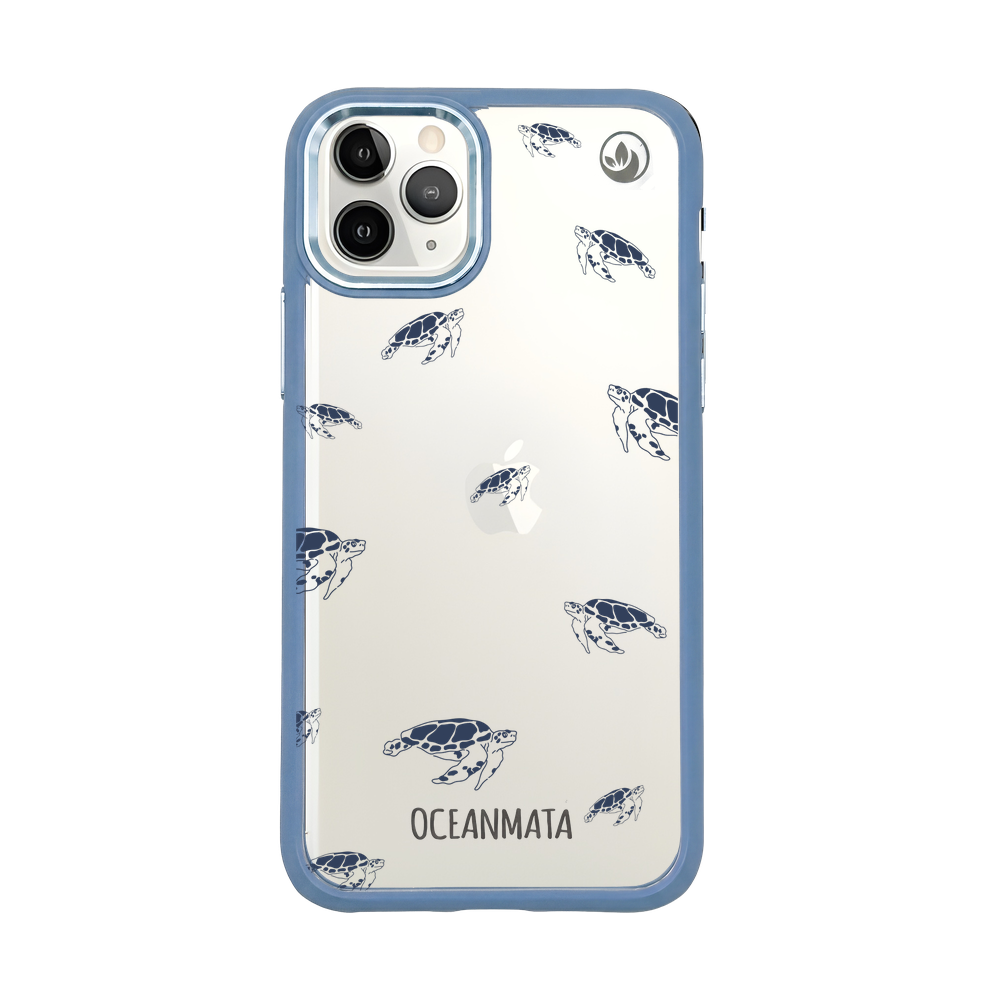 iPhone 11 pro case - turtles blue - "Turtlino" - sustainable