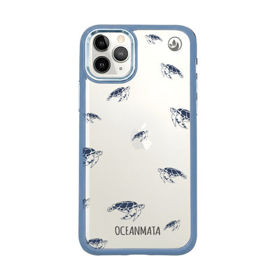 iPhone 11 pro case - turtles blue - "Turtlino" - sustainable