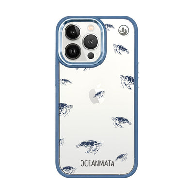 iPhone 13 pro max case - turtles blue - "Turtlino" - sustainable