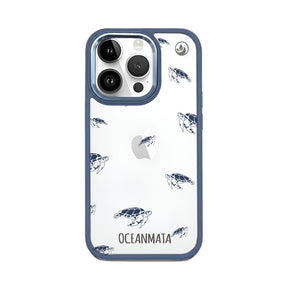 iPhone 14 pro max case - turtles blue - "Turtlino" - sustainable