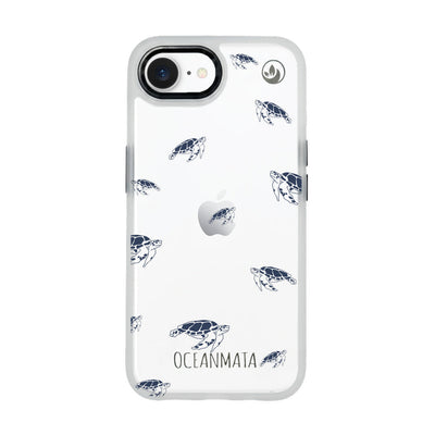 iPhone 16e/17e Case - Blue Turtles - "Turtlino" - sustainable