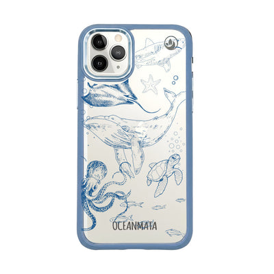 iPhone 11 pro case - whale blue - "WhaleLife" sustainable