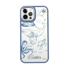 iPhone 12 pro max case - whale blue - "WhaleLife" - sustainable 
