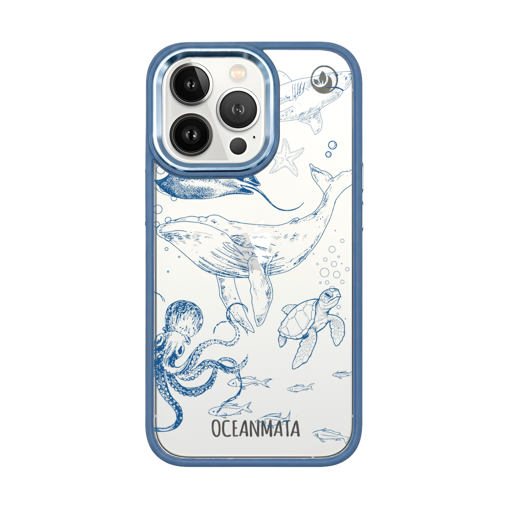 iPhone 13 pro max case - whale blue - "WhaleLife" sustainable