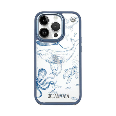 iPhone 14 pro max case - whale blue - "WhaleLife" sustainable