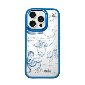 iPhone 16 pro case - Whale blue - "WhaleLife" sustainable