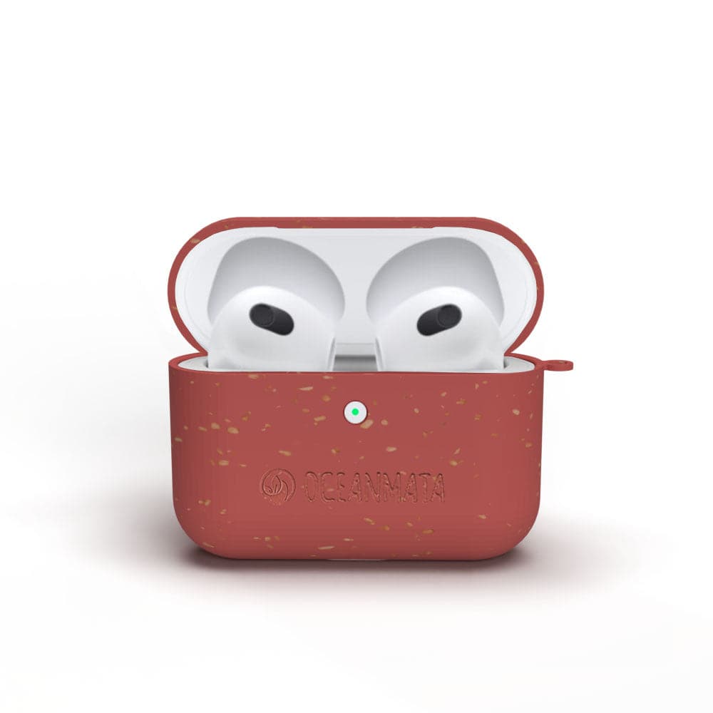 Sustainable Apple AirPod Case 3rd Gen. "CORAL" - Cover - red