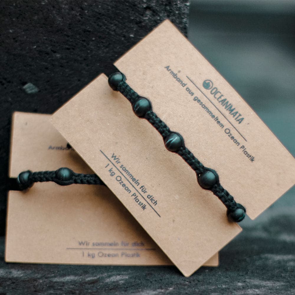 Bracelet black "OCEAN PLASTIC"
