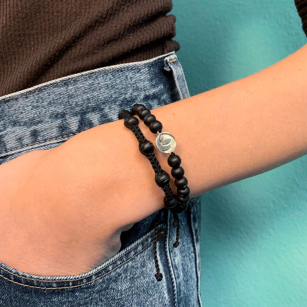 Bracelet black "OCEAN PLASTIC"