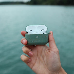sustainable Apple AirPod Case Pro 1/2 "TURTLE" - cover - green