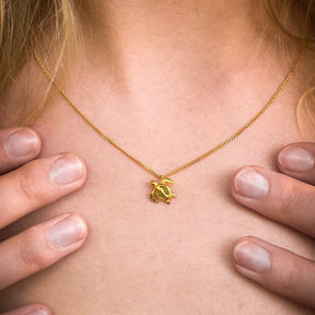 Necklace "GREEN TURTLE"